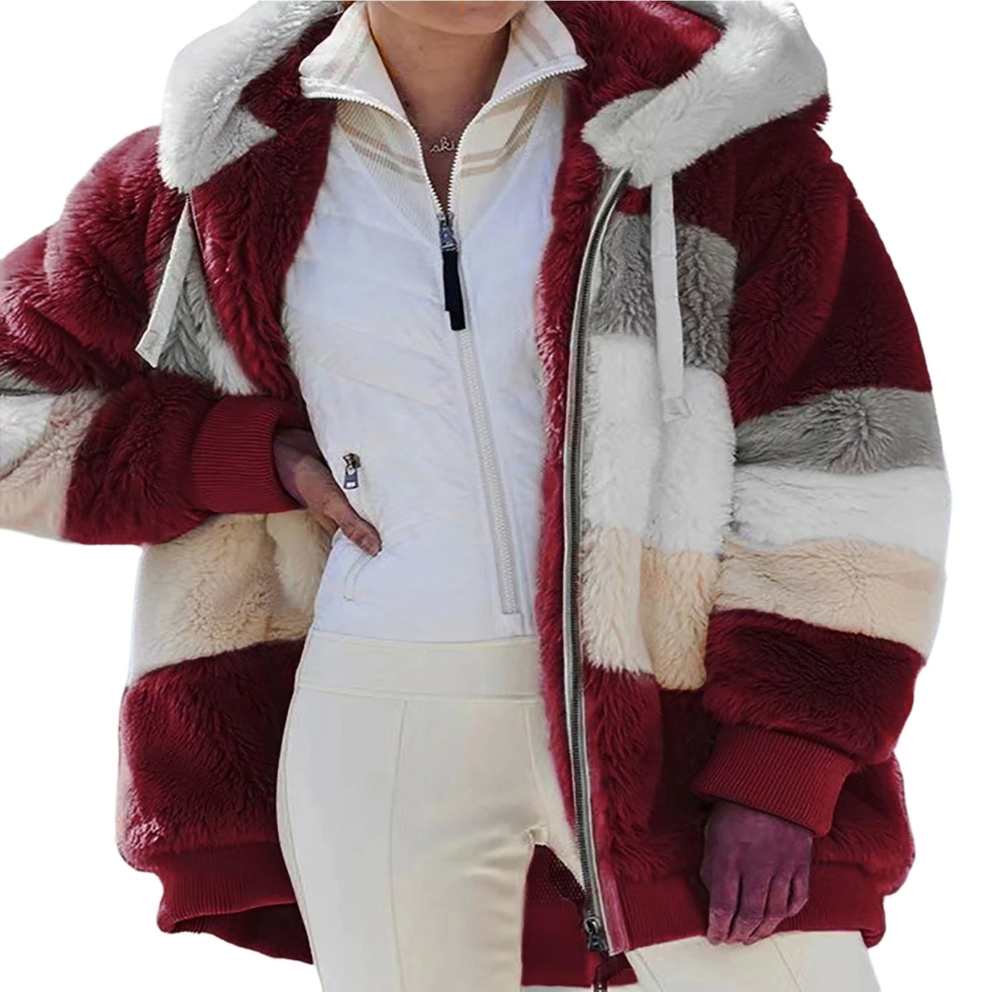 Ultimate Warm Hooded Coat with Drawstring Detail  - for Staying Cozy and Stylish in All Seasons - CasualFlowshop