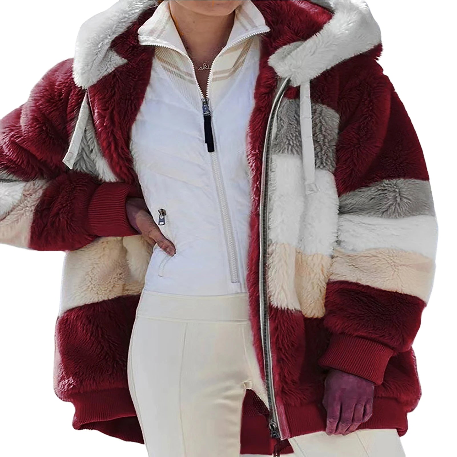Ultimate Warm Hooded Coat with Drawstring Detail  - for Staying Cozy and Stylish in All Seasons - CasualFlowshop
