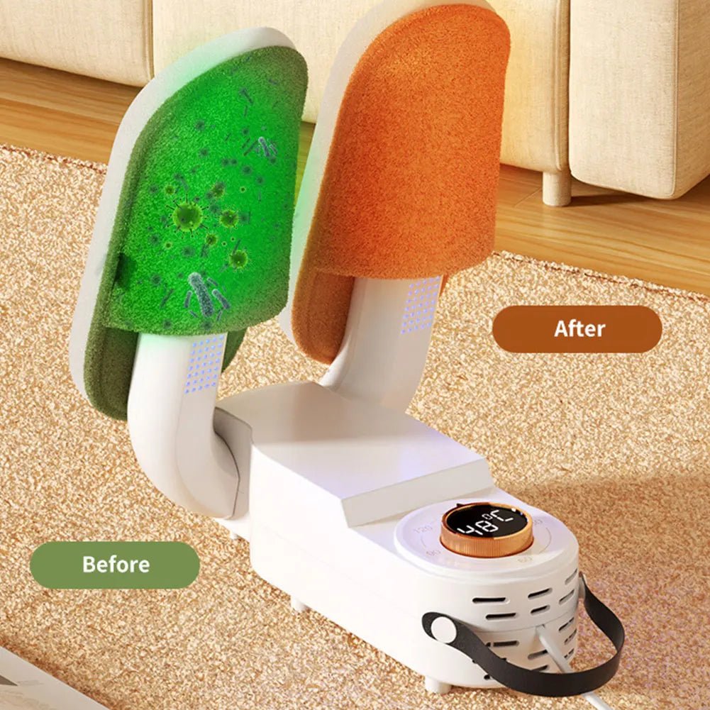 Electric Shoe Dryer – Fast drying, odor removal, and warm air circulation.