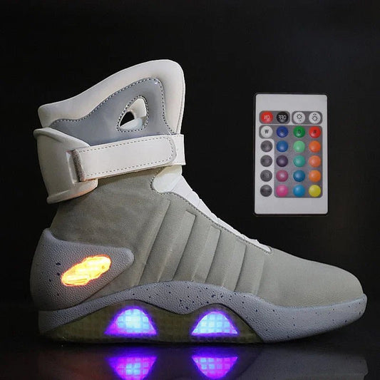 Men’s LED High - Top Sneakers – Step Into Light, Style & Comfort - CasualFlowshop
