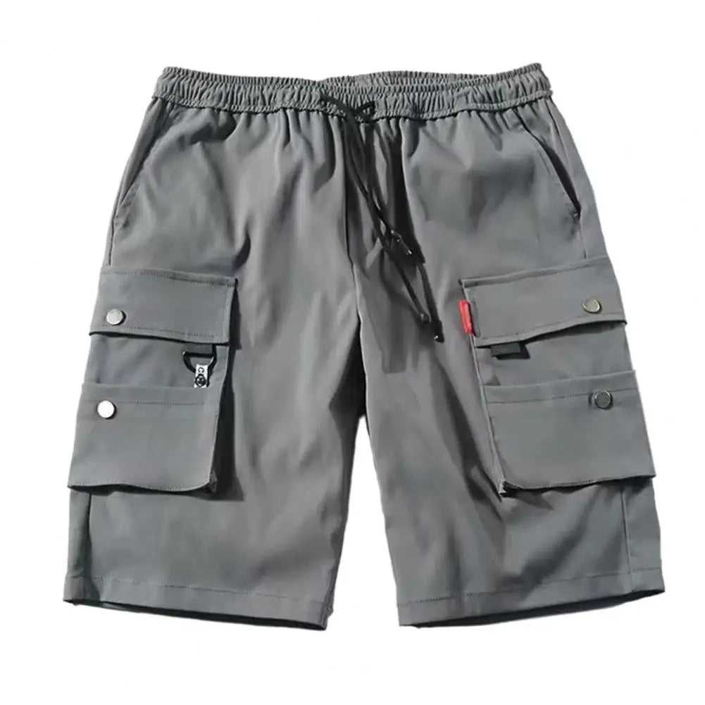 Multi-Pocket Baggy Streetwear Shorts with breathable fabric.