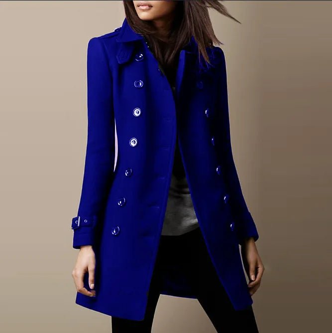 Wear Elegant with Women's Vintage Long Sleeve Coats - CasualFlowshop