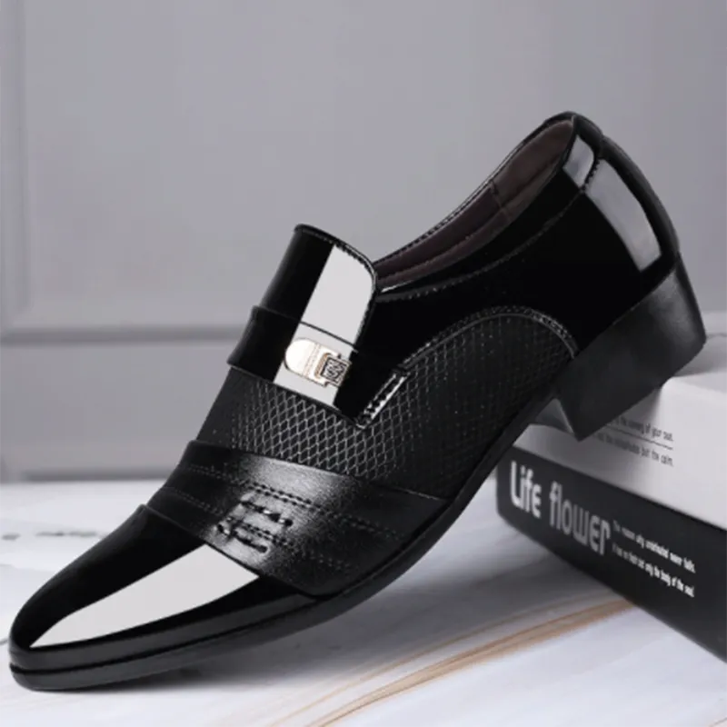 Elevate Your Style with Our Luxury Black Leather Shoes for Men - -CasualFlowshop 