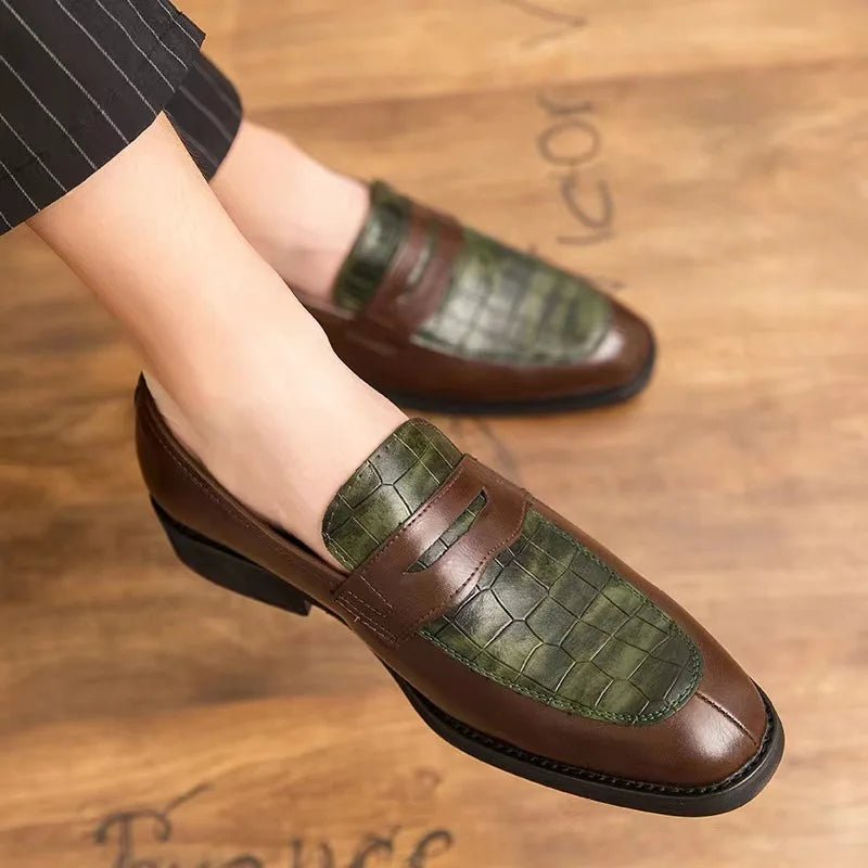 Luxury New Men's British Crocodile Shoes - CasualFlowshop