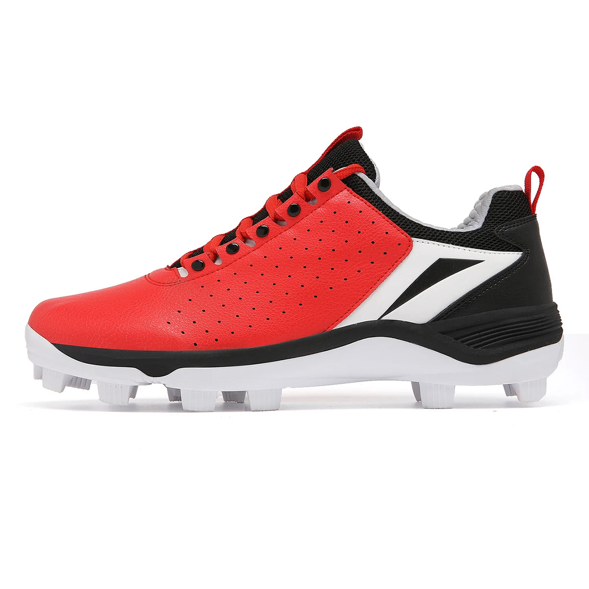 2024 Elite Men's Baseball Sneaker featuring breathable material, non-slip long spikes, and stylish design for superior athletic performance.