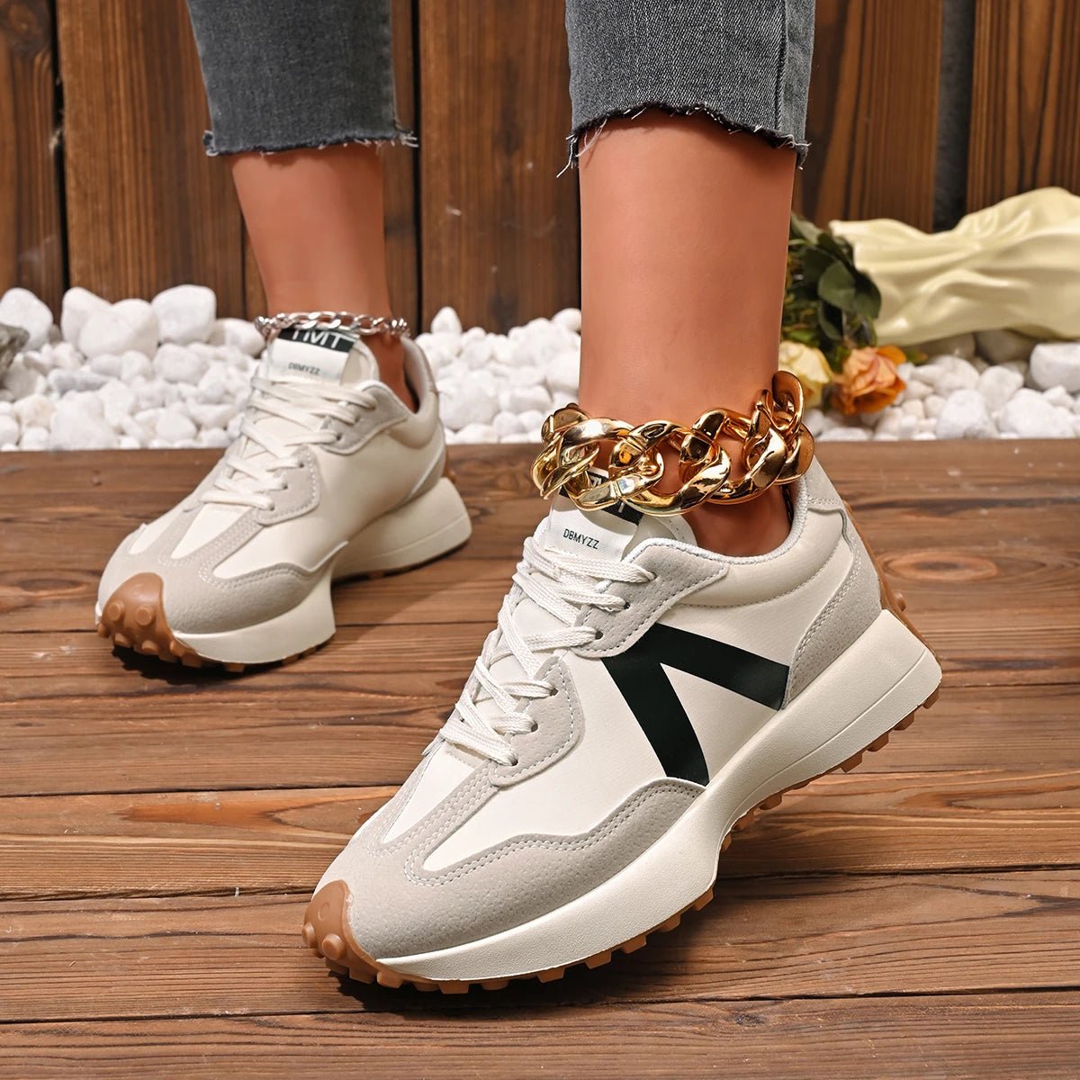 Women's Top Comfort Shoes - Breathable, Cushioned, Soft Lace - Up Design - CasualFlowshop
