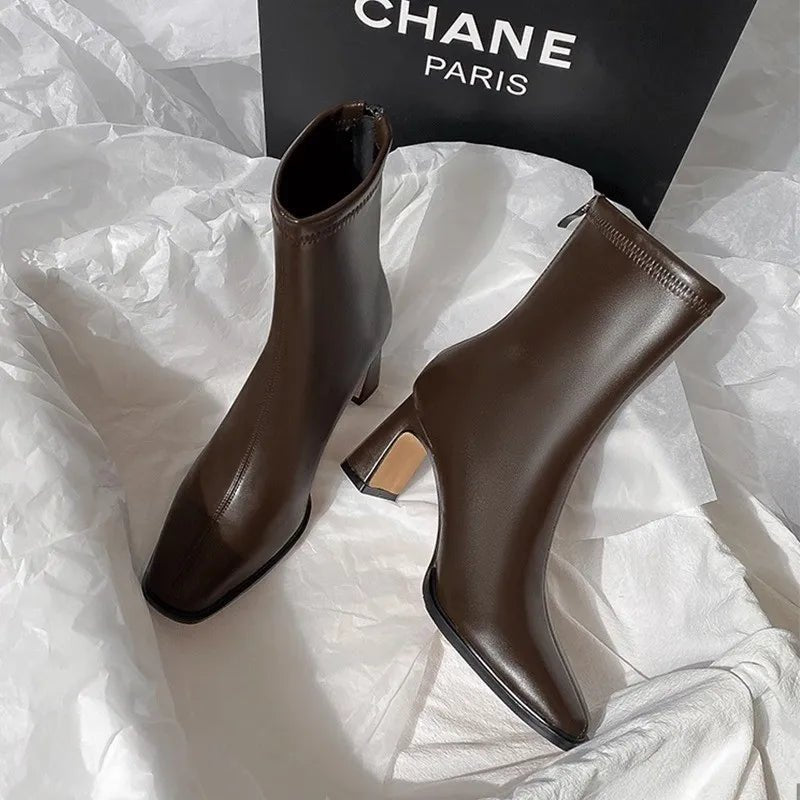 High heeled women's short boots for any occasion - CasualFlowshop