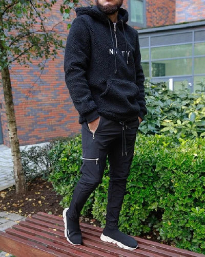 Estilo Moderno: Pantalones Cargo Versátiles con Cremalleras para Aventuras Cotidianas
