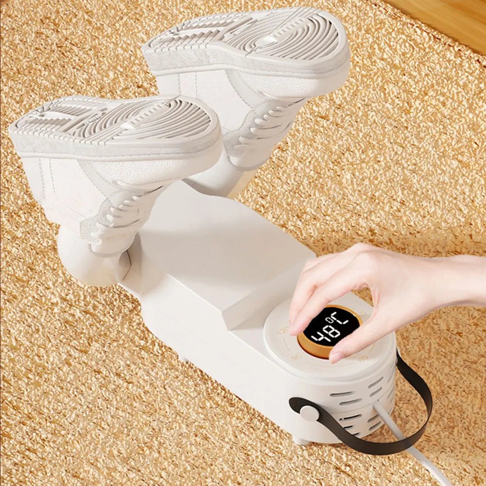 Electric Shoe Dryer – Fast drying, odor removal, and warm air circulation.