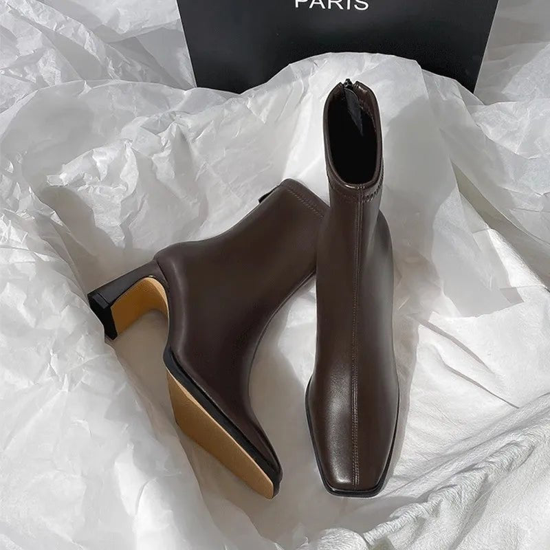 High heeled women's short boots for any occasion - CasualFlowshop