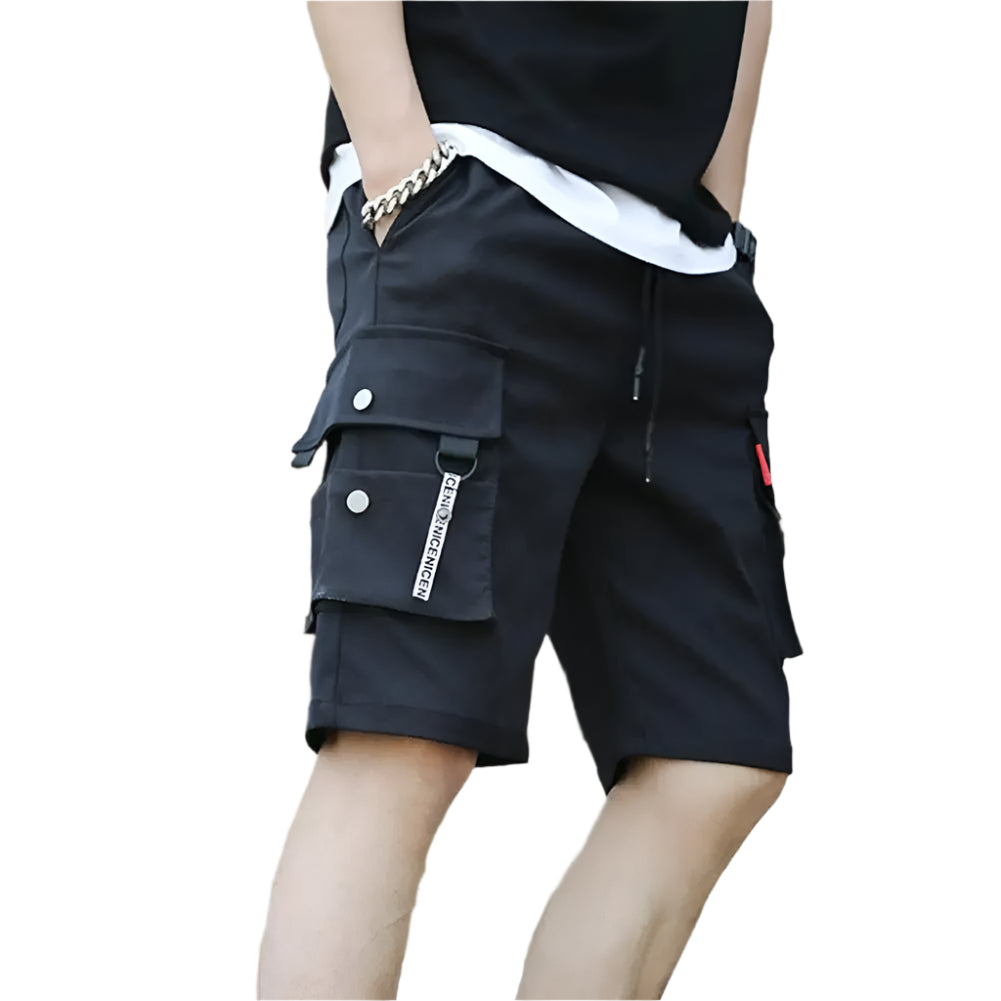Multi-Pocket Baggy Streetwear Shorts with breathable fabric.