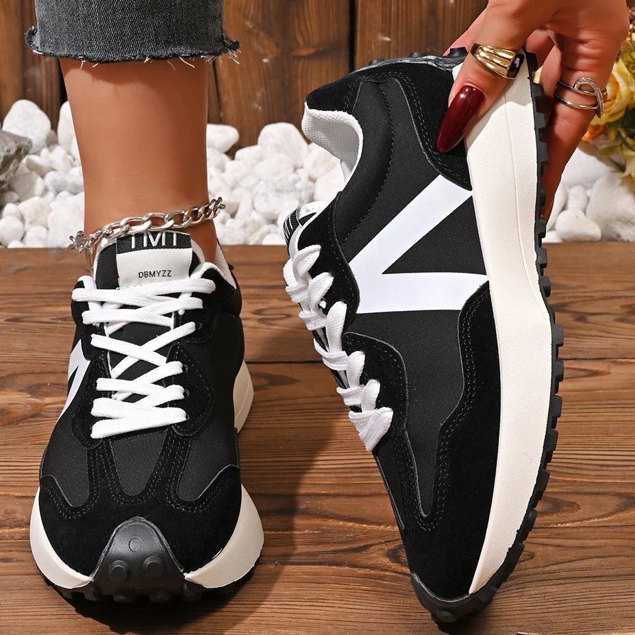 Women's Top Comfort Shoes - Breathable, Cushioned, Soft Lace - Up Design - CasualFlowshop