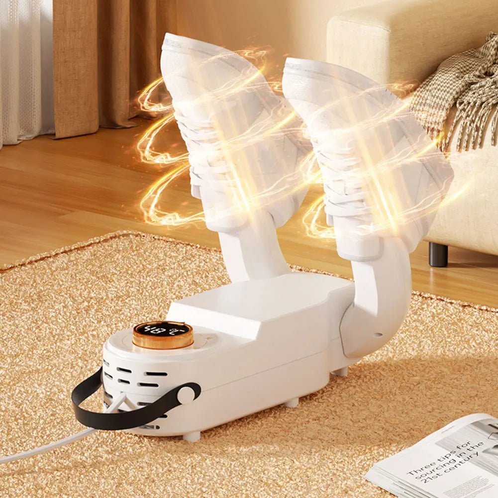 Electric Shoe Dryer – Fast drying, odor removal, and warm air circulation.