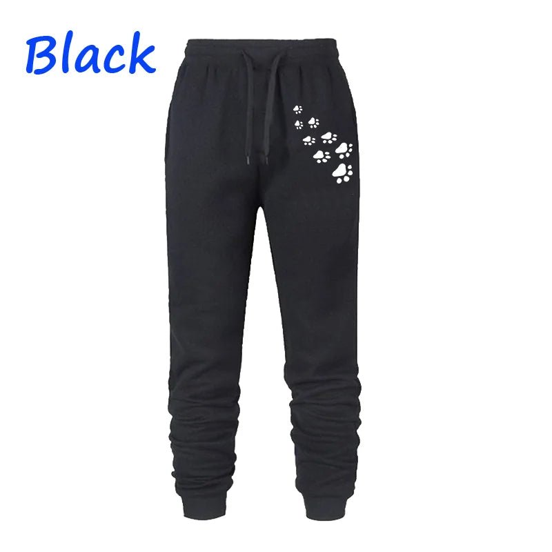 Image of Women's Cat Paw Print Jogger Sweatpants  - Casualflowshop