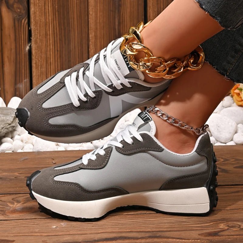Women's Top Comfort Shoes - Breathable, Cushioned, Soft Lace - Up Design - CasualFlowshop