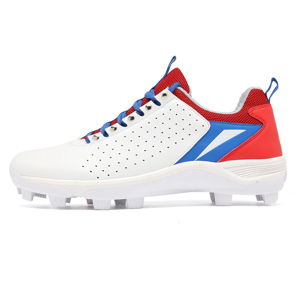 2024 Elite Men's Baseball Sneaker featuring breathable material, non-slip long spikes, and stylish design for superior athletic performance.