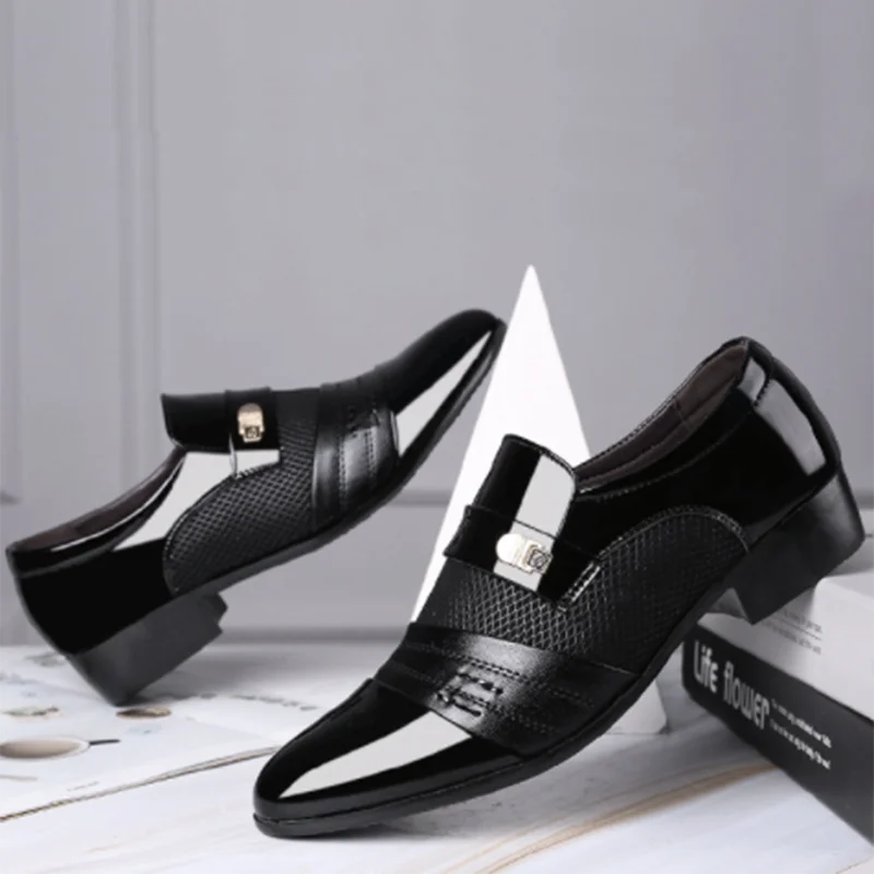 Elevate Your Style with Our Ultimate Men's Black Leather Shoes - -CasualFlowshop 