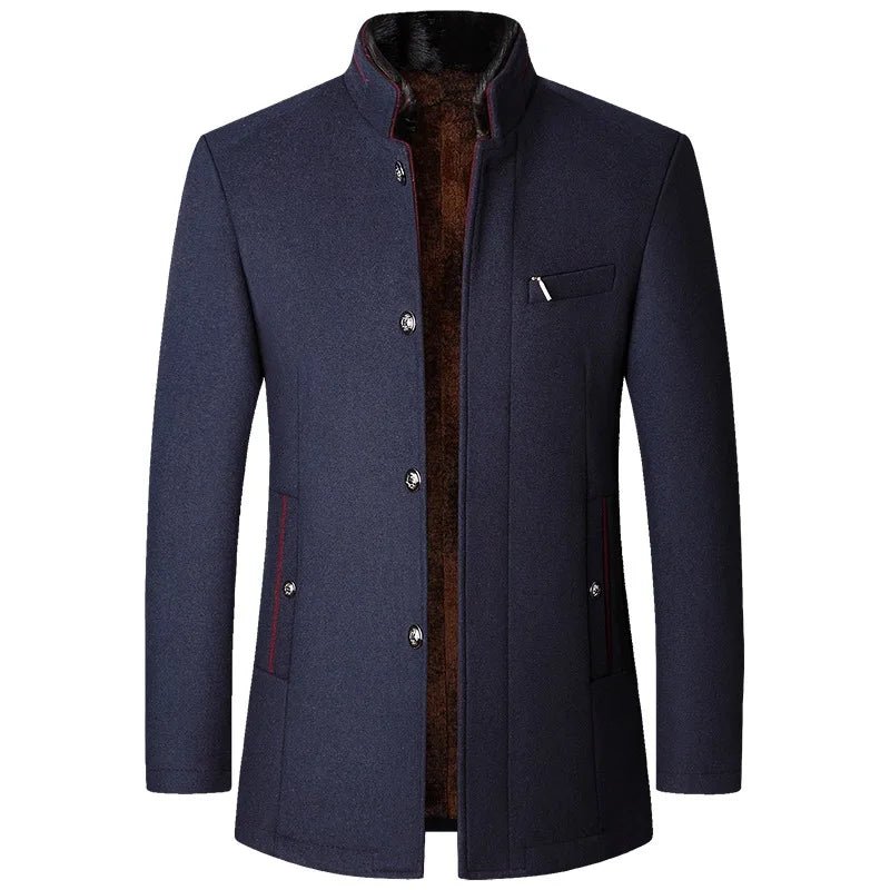 Men's Premium Woollen Trench Coats - at Casualflowshop