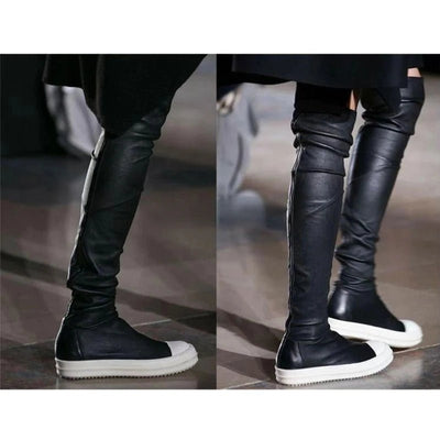 Elegant Black Over-the-Knee Women's Boots – Chic & Comfortable Style