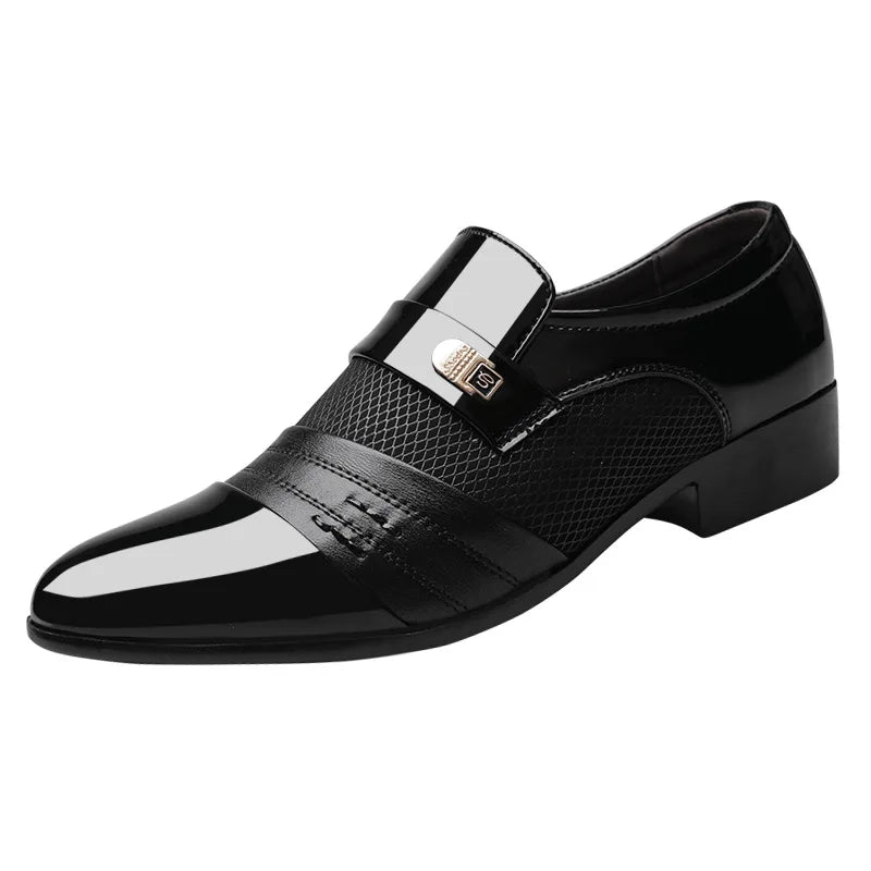 Elevate Your Style with Our Ultimate Men's Black Leather Shoes - -CasualFlowshop 