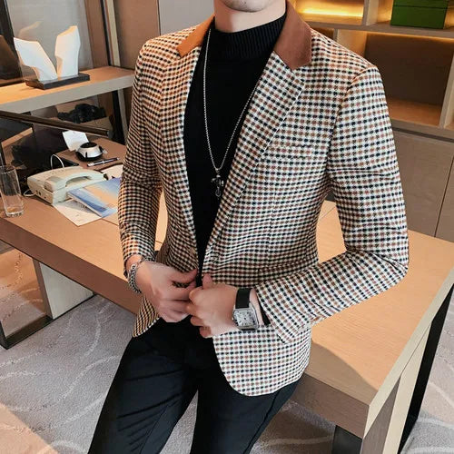 Plover Case Blazer Jacket: Timeless Elegance Meets Modern Versatility - CasualFlowshop