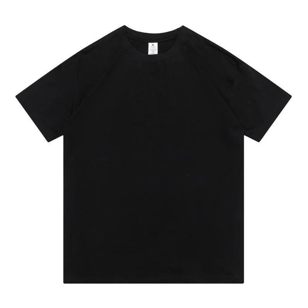 Heavyweight Cotton Tee for Men – Solid Color 350gsm T-Shirt - CasualFlowshop