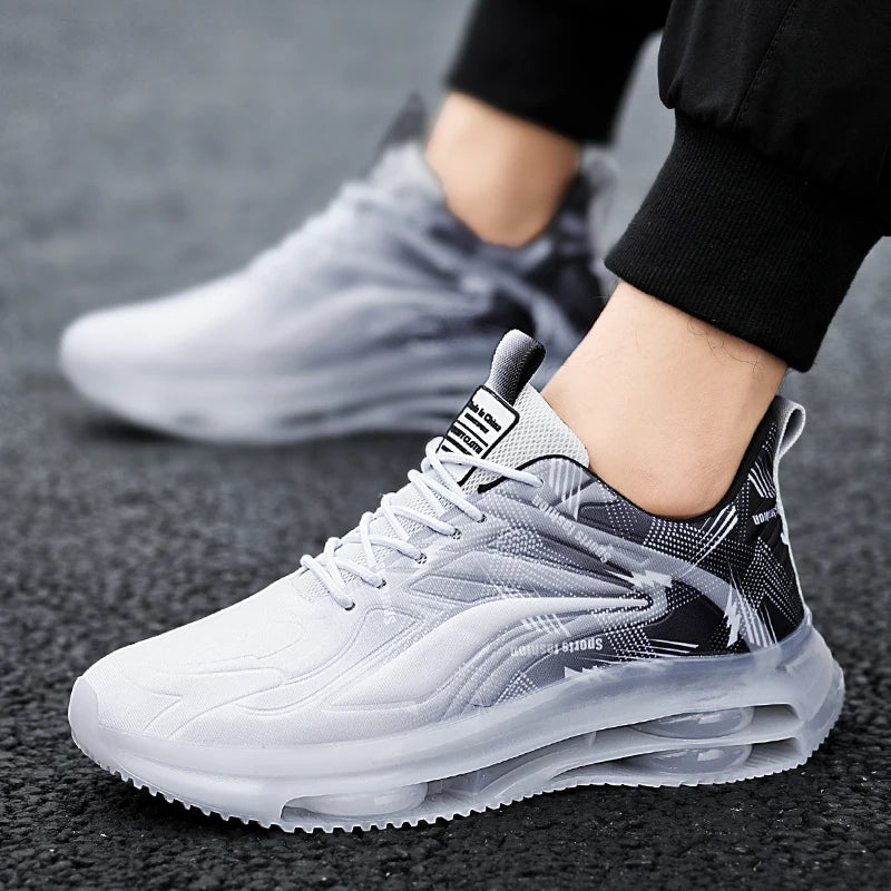 Cushioned running shoes breathable lightweight support - CasualFlowshop