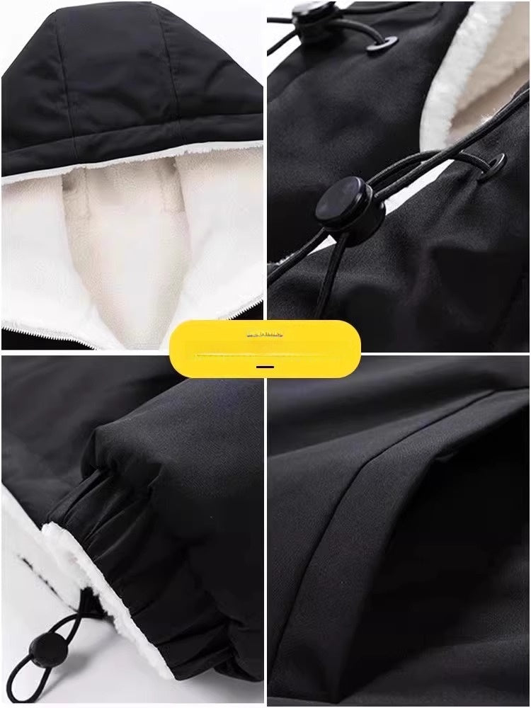 Men's Cashmere Winter Fleece Hooded Jacket - casualflowshop