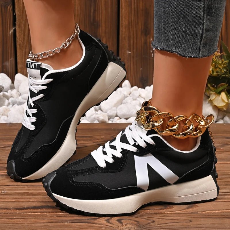 Women's Top Comfort Shoes - Breathable, Cushioned, Soft Lace - Up Design - CasualFlowshop