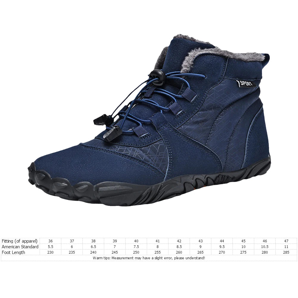 Conquer the Cold: Premium Waterproof Winter Barefoot Boots - Women's Sneakers-CasualFlowshop 