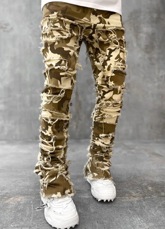 image of the Men's Creative Tassel Straight Leg Jeans - Casualflowshop