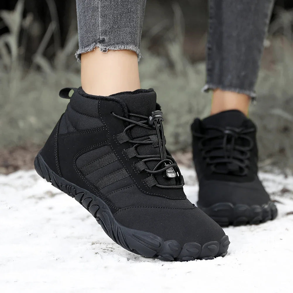 Outdoor Work Winter Shoes for Men Women Snow Casual Shoes Work Shoes Ladies Warm Fur Men Ankle Shoes  - CasualFlowshop