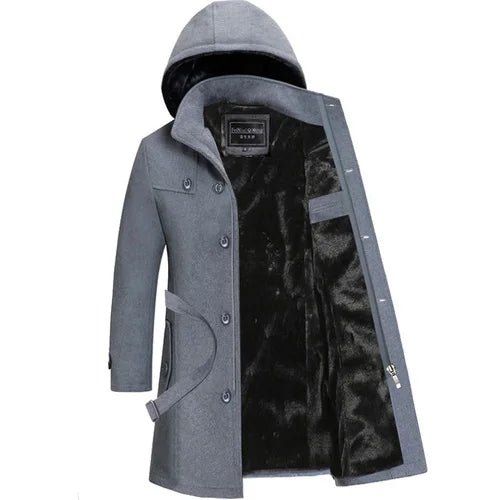 Men’s premium wool overcoat – elegant winter coat with tailored fit and classic style