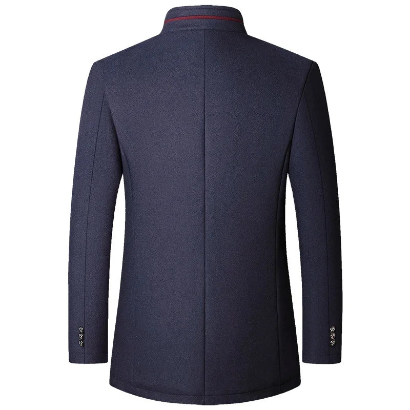 Men's Premium Woollen Trench Coats - at Casualflowshop