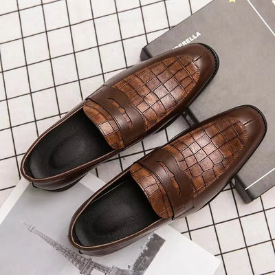 Luxury New Men's British Crocodile Shoes