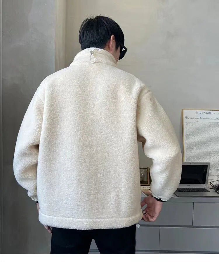Trendy Male Oversized Jacket Coat - Stylish and comfortable outerwear for casual wear.