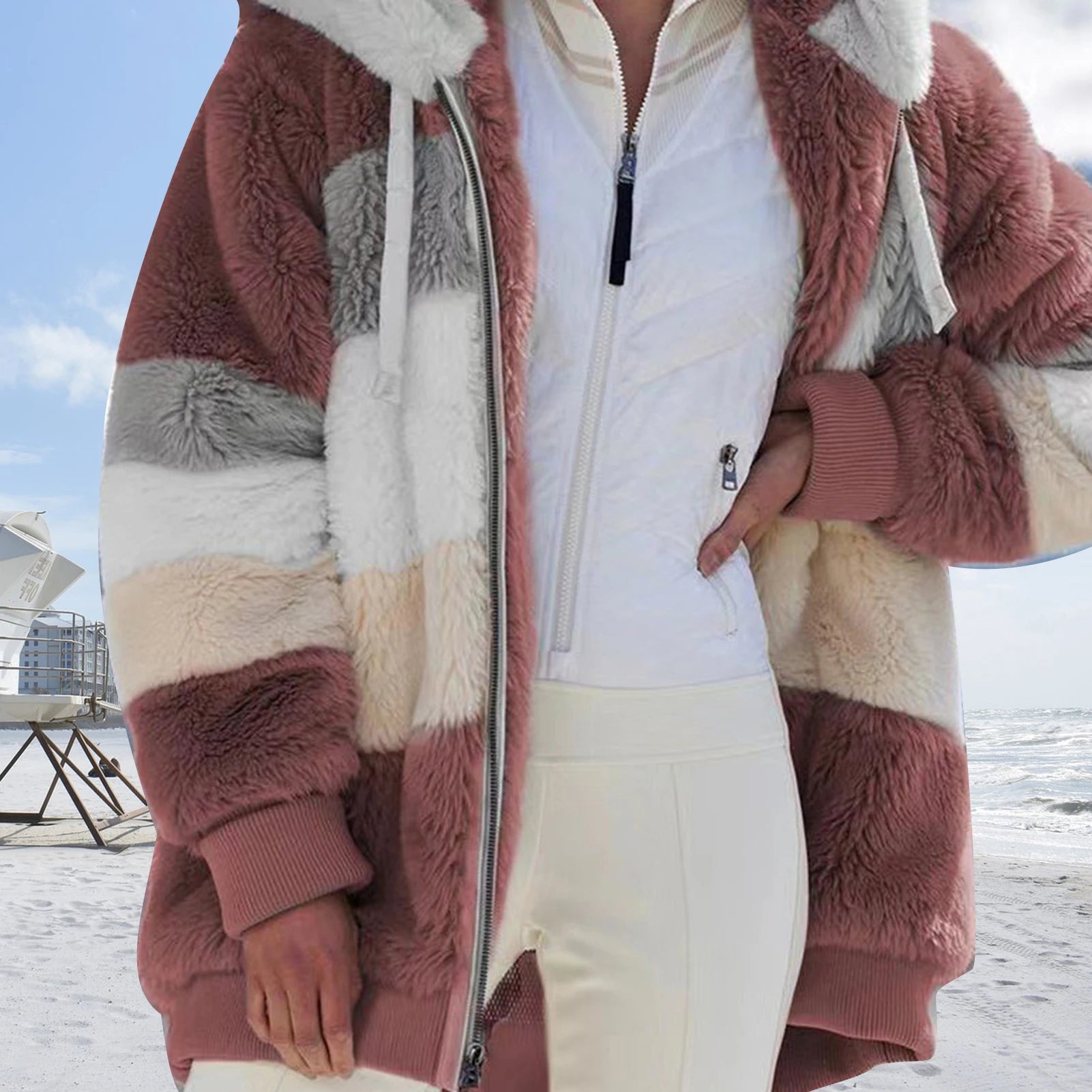 Ultimate Warm Hooded Coat with Drawstring Detail Choice for Staying Cozy and Stylish in All Seasons - CasualFlowshop