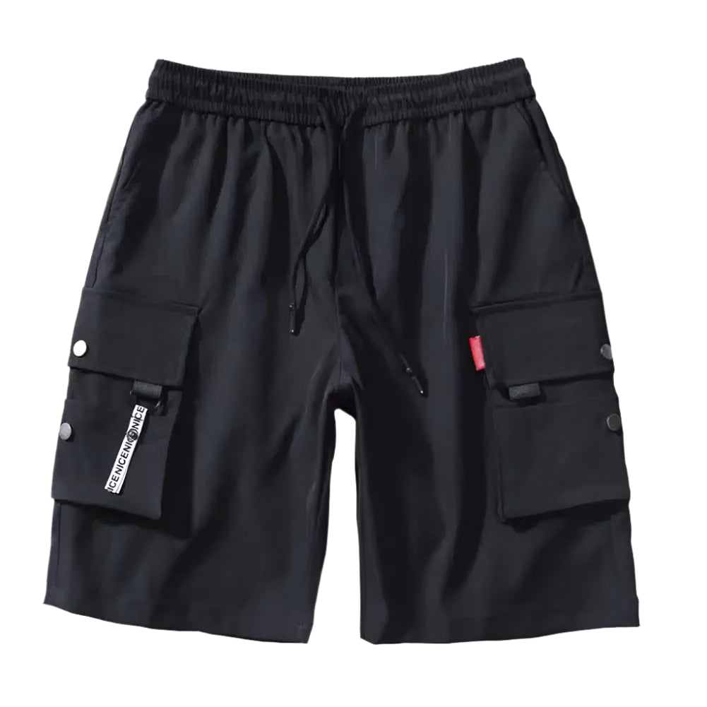 Multi-Pocket Baggy Streetwear Shorts with breathable fabric.