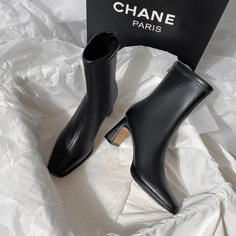 High heeled women's short boots for any occasion - CasualFlowshop