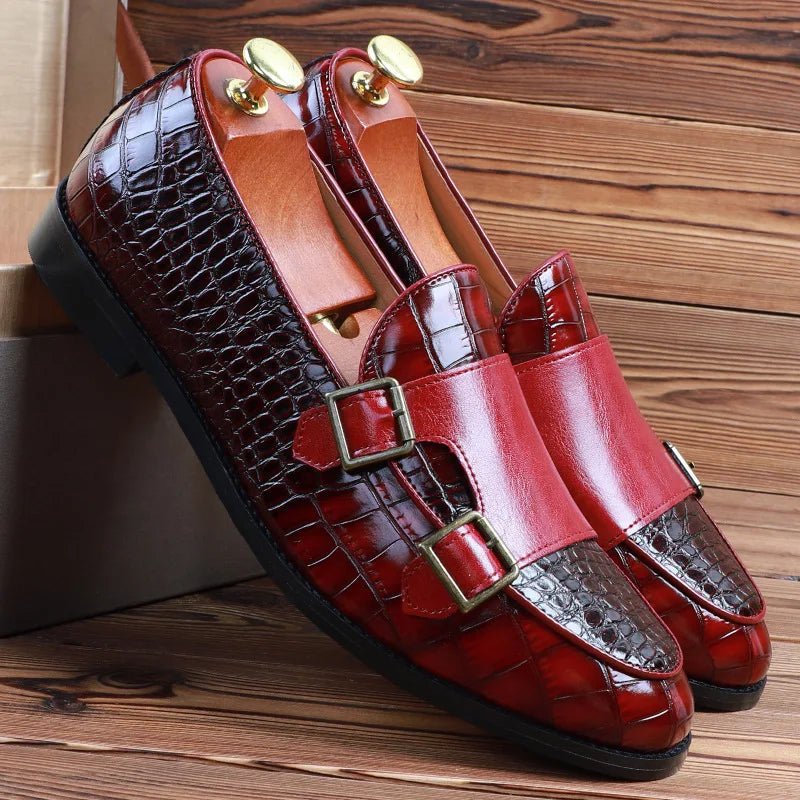Luxury Crocodile Pattern Loafers for Men - CasualFlowshop