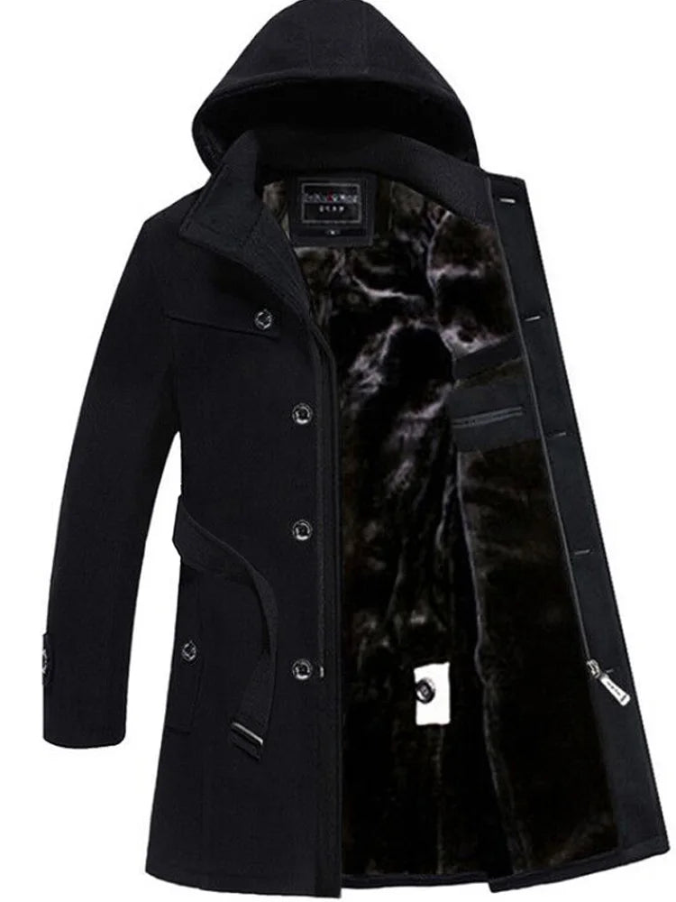 Men’s premium wool overcoat – elegant winter coat with tailored fit and classic style