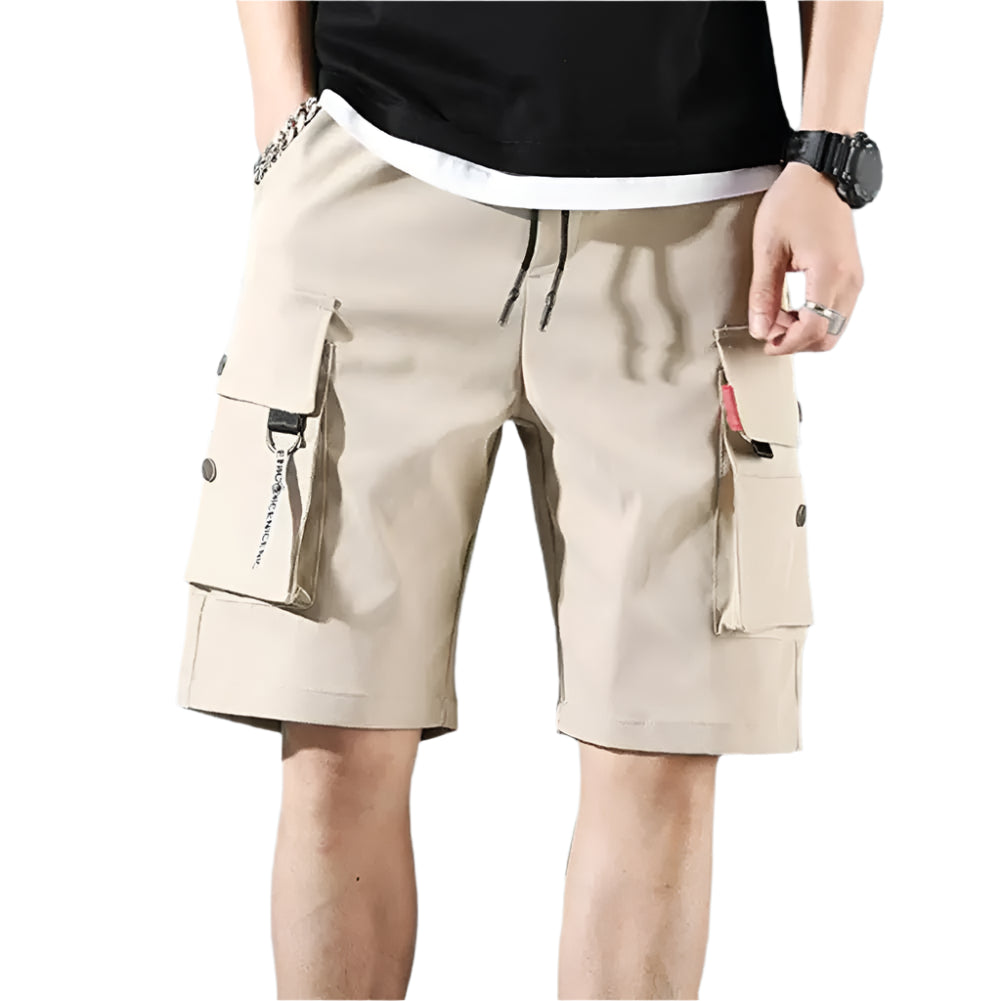 Multi-Pocket Baggy Streetwear Shorts with breathable fabric.