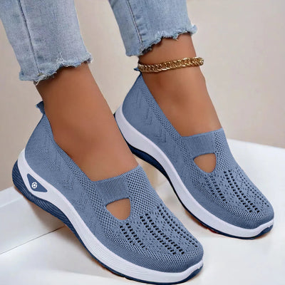 Zapatos casuales para caminar para mujer: zapatillas cómodas, transpirables y sin cordones