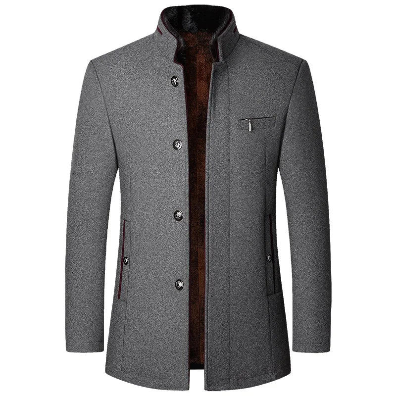 Men's Premium Woollen Trench Coats - at Casualflowshop