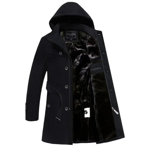 Men’s premium wool overcoat – elegant winter coat with tailored fit and classic style
