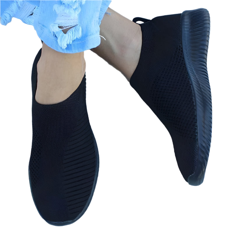 Unisex Anti-Slip Outdoor Loafers in black – lightweight, cushioned, and durable shoes for everyday use and stability on any terrain