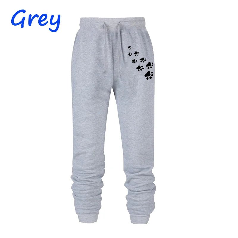 Image of Women's Cat Paw Print Jogger Sweatpants  - Casualflowshop