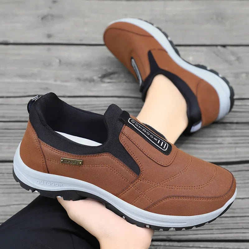 Faux Suede Leather Sneakers showcasing a stylish design with premium faux suede material.