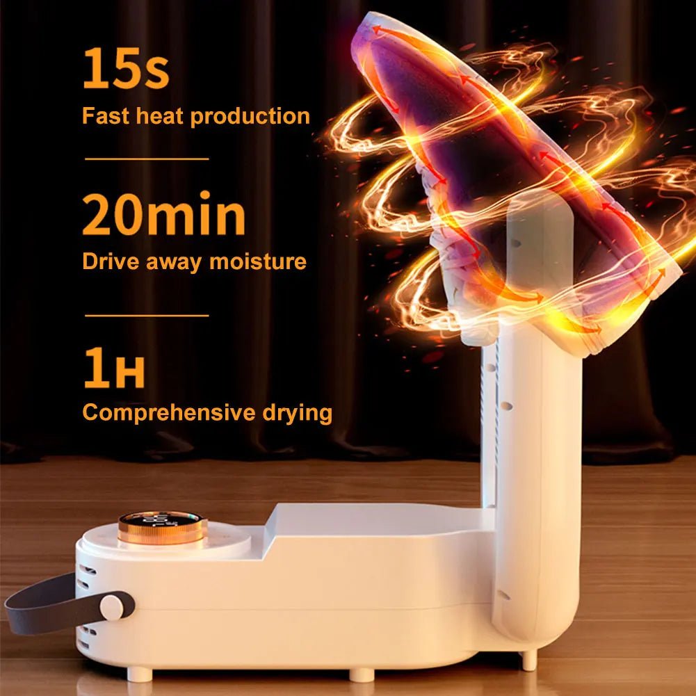 Electric Shoe Dryer – Fast drying, odor removal, and warm air circulation.
