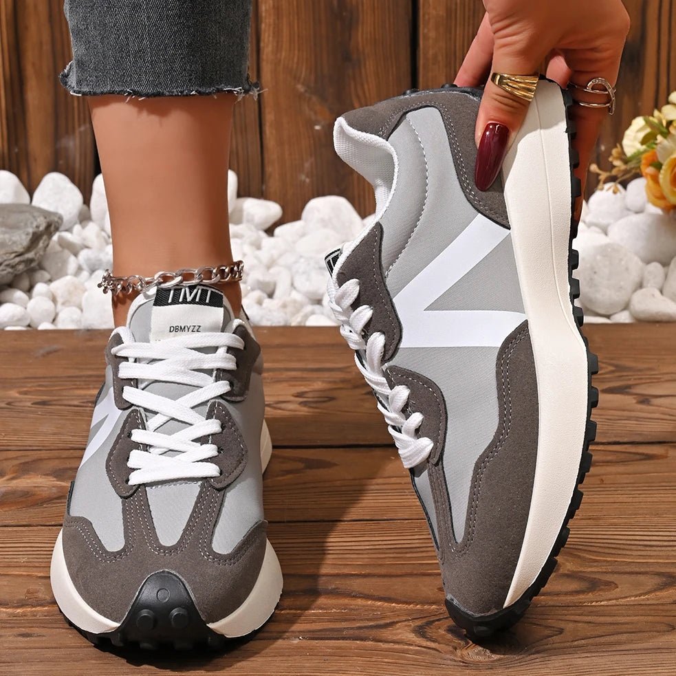 Women's Top Comfort Shoes - Breathable, Cushioned, Soft Lace - Up Design - CasualFlowshop